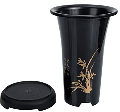 POPETPOP 3ensembles Pot De Fleurs avec Soucoupe Pot De Plantes Intérieur pour Orchidées Et Décorations De Jardin Design Élégant Et Durable