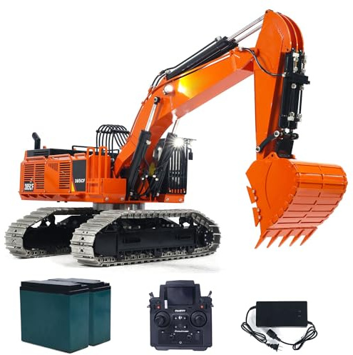 TOUCAN RC HOBBY Metall 1/8 Hydraulischer Rc Bagger 385Cf Ferngesteuerte Baufahrzeuge Modell RC Hydraulische Baufahrzeuge