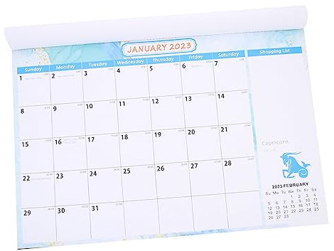 STOBOK Wandkalender Mit Sternzeichen- Stilvoll Für Büro Und Zuhause Leicht Und Stabil Für Notizen Und Planung Geeignet Für Schlafzimmer Arbeitszimmer Und Mehr