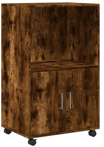 vidaXL Rollschrank Räuchereiche 55x40x91 cm Holzwerkstoff