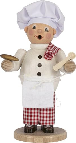 SAICO Rauchfigur/Räucherfigur - Bäcker - Höhe von 23 cm - EIN charmantes Stück traditioneller Handwerkskunst - liebevoll gestaltete Räucherfigur - kompakt und dennoch detailreich - Made in Germany