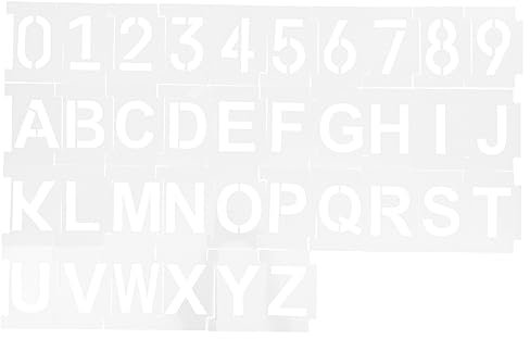 GRADENEVE 1satz Alphabet Und Zahlen Schablonen Wiederverwendbare Diy Und Zeichenschablonen Aus Hochwertigem Pet Für Kreative Projekte Für Kunst Und Heimdekoration