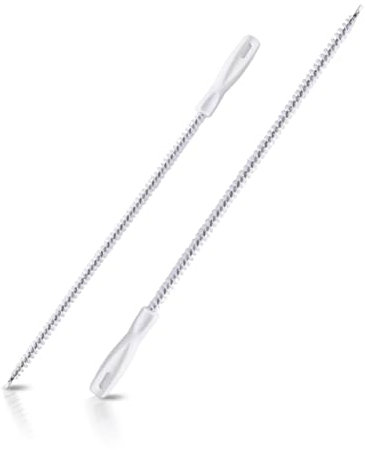 2 pulitori a spirale, a spirale per la pulizia dei tubi, 60 cm e 45 cm, a spirale, per tubi più sottili (>0,4), per fognature, lavandini, vasca da bagno