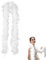 xianshi Federboa,200cm Federboa Weiß,Feder Federn Federschal,20er Damen Federgirlande Federrock,Federstirnband Frauen für Haarschmuck,Karneval Kostüm Langer Kostüme,Weißes