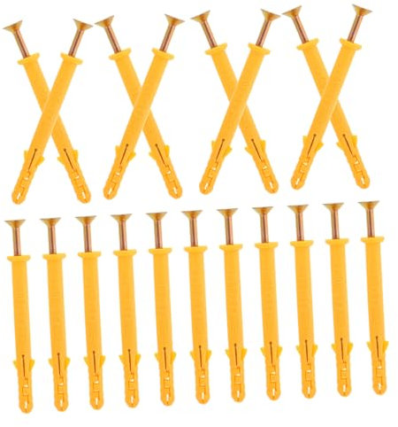 DIYEAH 50Juegos Kit De Anclajes De Pared Con Tornillos y Tacos Para Montaje Para Colgar Cuadros y Decoraciones De Fijación