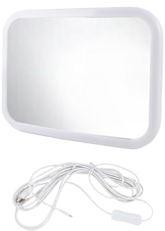 Generic Autositzspiegel nach Hinten Gerichteter LED Autospiegel Weitwinkelansicht mit Licht