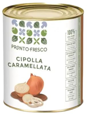 Cipolla Caramellata Greci Pronto Fresco Cipolle Bianche Latta da 830 g