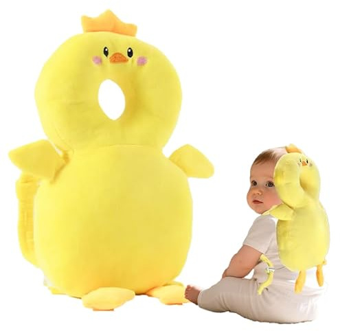 GINMOON Baby Head Protector Backpack,Lightweight and Breathable, Baby Walking Harness,Crawling Baby Essentials (Duck)