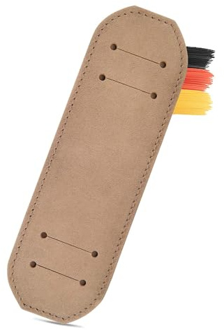 Thielemann Schulterpolster aus Leder für Tragegurt bis 3 cm Breite, Gurtpolster für Schultergurt, Antirutsch Polster für Rucksack, Umhängetasche, Aktentasche Schulterriemen Pad