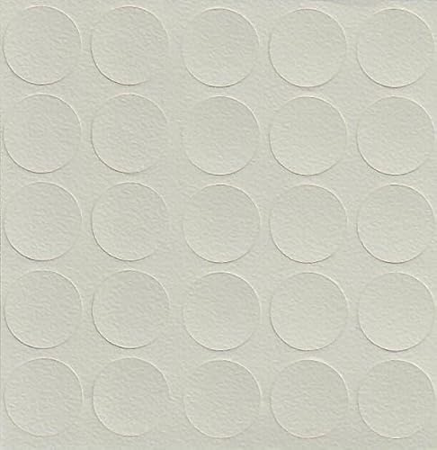 Cashmere 2 14mm Self-Adhesive Furniture Screw Hole Cover Caps 25 Pcs, Acrylic, Durable, Thin, Perfect for Shelves, Camlock, Confirmates, Egger Compatible
