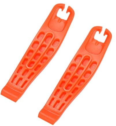 Violiica Pedro's Fahrradreifenheber, Nylonfaser mit Speichenhaken für einfachen Schlauchwechsel, Orange, 2 Stück