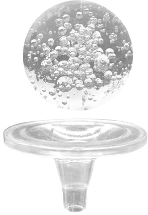 DOITOOL Bola Decorativa Material para Crear Fuentes de Cristal con Soporte para Fuente de Agua Diseño Elegante y Artesanal, Adecuado para Espacios Comerciales y Hogar