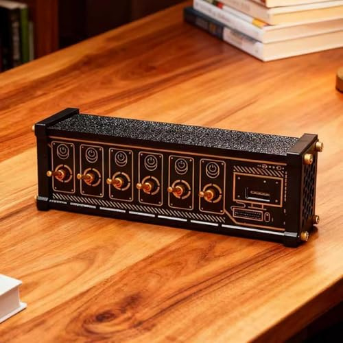 6 Port USB Switcher, Retro Gold Plating USB Docking Station,Independent Control, Button Switch, Share USB Devices, For Boyfriend Husband
