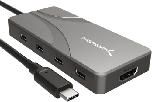 SABRENT OMNIPORT - Hub USB C 7D y Estacion de Acoplamiento