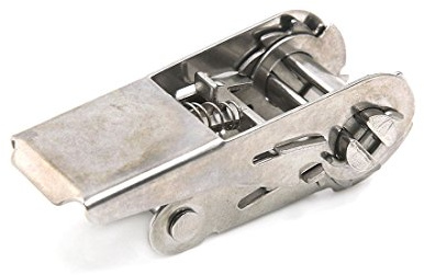 sourcing map Spannratsche Edelstahl Für Ladungssicherung 25mm Breite | Klemmschlösser, Mühelos Laufende Ratsche, Passend Für Ratschenriemen, Schleppdollys, Auto Schlepper, Rollbacks, 1 Stück