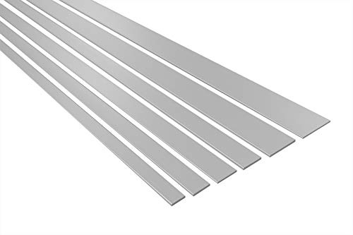 2 Meter | Bastler Flachleiste Alu eloxiert | Effector | B05 | silber