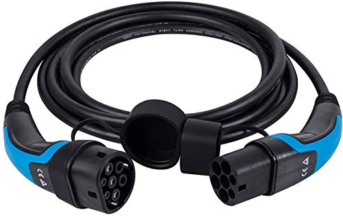 lighteu, DasVolt® EV/Electric Vehicle & Plug-in Hybrid Charging Cable | Type 2 to Type 2 | 32 Amp (7.2kW)/one Phase | 8M Home Charging Cable IP55