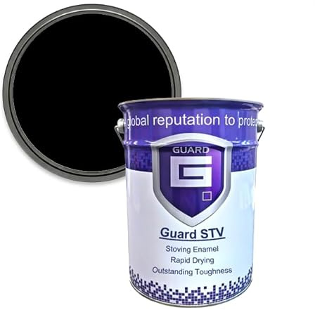 Guard SPU - Floor Paint Ideal for Warehouses, Garages, Factories, Concrete Floors, 20 COLOURS - 5 Litres (Jet Black (RAL 9005))