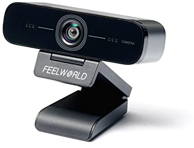 FEELWORLD WV207 Webcam avec Microphone 1080p/30fps Caméra Web Full HD USB 2.0 Webcams d'ordinateur Caméra Web Grand Angle pour Diffusion en Direct, appels vidéo-vidéo Verticale