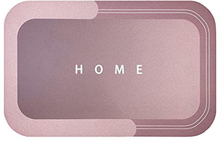 Il Gruppone Passione Casa Tappetino SuperAssorbente 50 x 80 Cm Scendidoccia Multistrato Tappeto da Cucina, Bagno, Milleusi Asciugatura Rapida Antiscivolo - Rosa