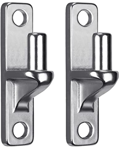 Insaga Torscharnier, 2 Stück 16mm Kloben auf Platte (116 x 25mm) Schwerlast Gartentor Scharnier Edelstahl Metall Zauntor Torangel Torband für Bauernhoftor/Feldtor/Holzzaun, Flach