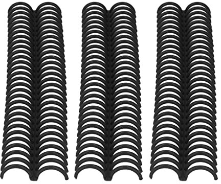 10 Stück Federspiralring Kunststoff Binderinge, 22 Mm Innendurchmesser Kunststoff-Spiralbindespulen, 30 Löcher Federspiralringe, Bindespiralen Für A4-A5-Notizbücher, Bindekämme, Buchbindung(Schwarz)