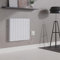 NRG 2000W Electric Ceramic Radiator with Wi-Fi Model, Portable Plug in Electric Heater, Free Standing or Wall Mountable White