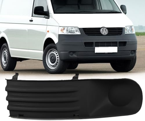 ROBUST GITTERBLENDE STOSSSTANGE NEBELSCHEINWERFER LINKS FÜR VW TRANSPORTER T5 (03-09) - Schwarz - Kunststoff - Van - Automobil-Zubehörteil - Grille - Fahrzeuggitter