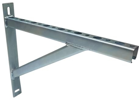 Schwerlastkonsole Wandausleger Wandträger Schwerlastträger Träger Schienenkonsole, Auslegerkonsole, Regalbodenträger, verzinktem Stahl, 400 - 900 mm (Festigkeit 95 bis 190 kg) (600 mm)