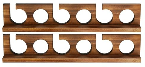 Angelhalter | Angelregal Fischhalter | Angelorganizer Wand Angelrute Aufbewahrung Fischrutenhalter Holz für Garage, Keller, Werkstatt