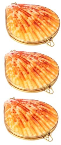 LIFKOME 3 Stücke 6cm Shell Schmuck Tasche Lagerung Fall Für Ohrring Organizer Für Veranstaltungen