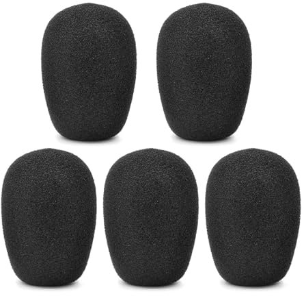 Housses de microphone confortables en mousse filtrante pour casque V2 - Protection en éponge résistante à la traction