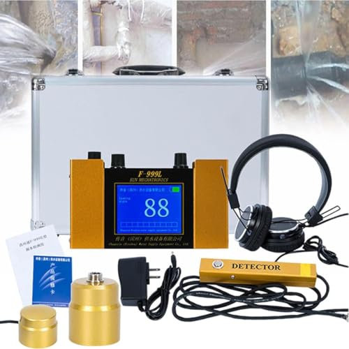 GJBMXSM Detector De Fugas De Agua Subterránea, Monitor De Fugas De Agua De Alta SensibilidadPara Calefacción por Suelo Radiante Y Paredes Ocultas, Herramienta De Reparación De Tuberías.