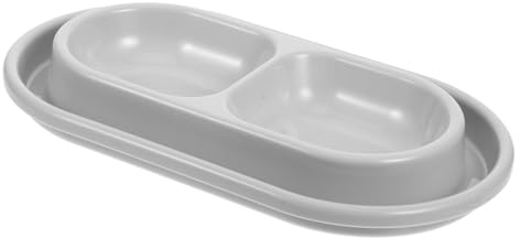 JOINPAYA Gamelle Anti Fourmis Chat Double, Double Bol PP pour Chats | Bol pour Animaux, Usage Maison, Design Élégant et Gain de Place, Ensemble Gamelles pour Nourriture et Eau pour Chien