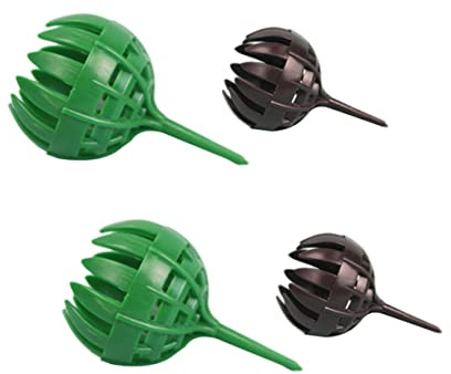 Milisten 50pezzi Contenitori Fertilizzante Per Piante Bonsai Vasetti Fertilizzante Organico Da Giardino Kit Holder Concime Per Ortaggi e Monstera Formato Piccolo Mix Verde e Nero