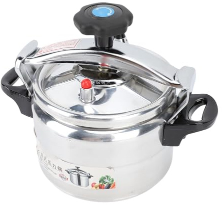 TIKATARER Schnellkochtopf, Druckeinspannung mit Verdickter Kapazität Anti -Stick -Explosions Professional Aluminium Druck Canner Schnellkochtopf Presto Druck Canner für Kommerziellen Haushalt (9L)