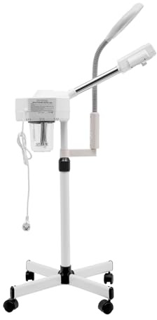 Vapeur faciale 800W 2 en 1 avec éclairage LED et fonction grossissante, vaporisateur de beauté, sauna facial pour une utilisation à la maison, au salon, à la clinique de beauté et au bien-être