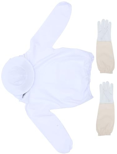 DOITOOL Beekeeper Protective Suit with Gloves and Wide Brim Hat Lightweight Apiculture Clothing for Men Women -resistant Beekeeping Tools for Safe Hive Work