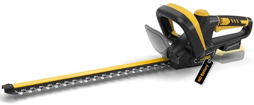 22-Inch Cordless Hedge Trimmer (No Battery), Compatible with DeWalt 20V Battery, 180° Rotating Handle, 0.63 Cutting Capacity, 4.4 lbs Lightweight Bush Clipper with Battery Protection
