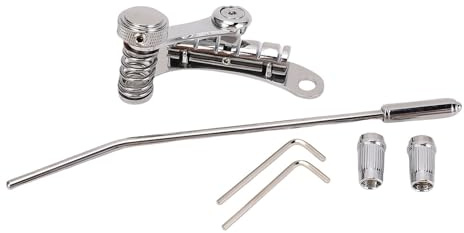 Eujgoov Cordier de Barre D'arrêt de Bras de Trémolo de Jazz argenté pour Guitare électrique, Levier de Bras de Vibrato de Remplacement pour Duesenberg Les Trem II SG, de Trémolo