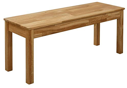 KROKWOOD Banc Tomas en Bois de Massif (Chêne, 100 x 35 x 45 cm)