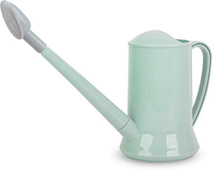 Youlin - Piccolo annaffiatoio in plastica, mela pianta, per interni, 2 l, lungo, per giardino Bonsai (verde)