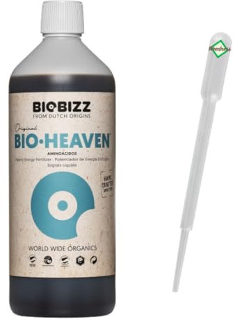 Weedness BioBizz Bio Heaven 5 Litros + pipeta - Fertilizante Natural Cultivo de Tomate Líquido Orquídeas Líquidas Bonsái Bio NPK