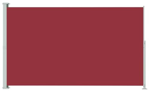 vidaXL Seitenmarkise Ausziehbar UV-beständig Sonnenschutz Sichtschutz Windschutz Seitenrollo Markise Balkon Garten Terrasse 180x300cm Rot