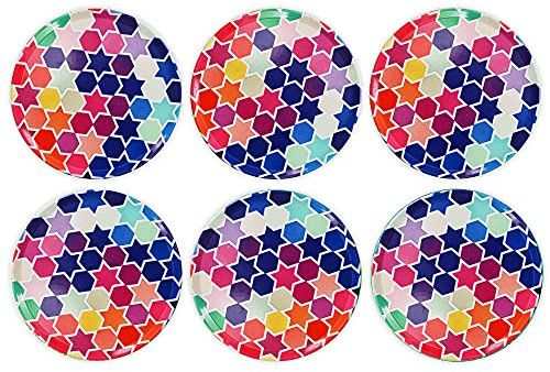 Okaei Untersetzer Kork (6er Set) mit Mandala-Design - Untersetzer Gläser mit Halter für Getränke - Absorbierender & Saugfähiger – Mit Aufbewahrungsbox