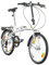 Multibrand PROBIKE Folding 20 Zoll Klapprad, Faltrad, 6 Gang, Herren-Fahrrad & Jungen-Fahrrad, Schutzbleche, geeignet ab 155 cm - 185 cm (Weißgrüner Glanz)
