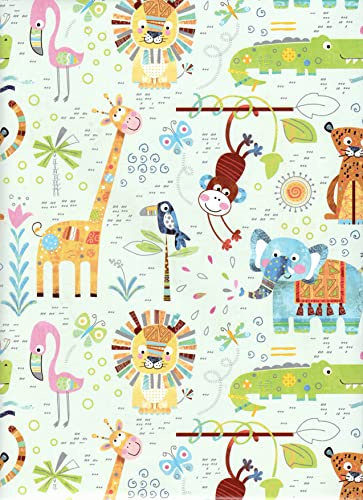 ARKRAFT 3 feuilles de papier cadeau 90 x 65 cm emballage sans plastique papier FSC (18-9172)