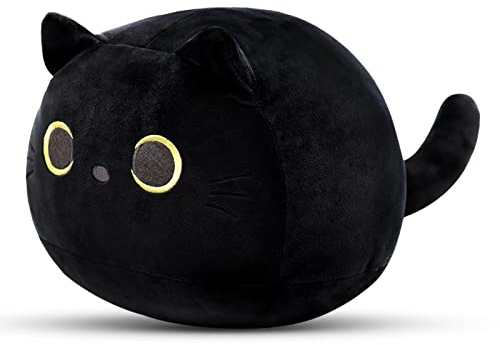 Yamepuia Black Cat Plush,Black Cat Suffed Animal