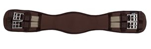 HKM Memory Foam Reitgurte Braun 75