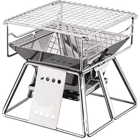 Edelstahl-Holzkohlegrill-Edelstahlgitterrost. BBQ-Kebab, Satay.